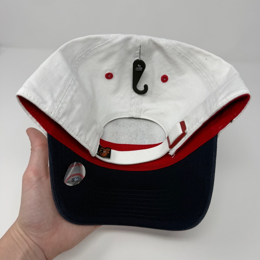 47 Brand Baltimore Orioles Baseball Cap Clean Up Adjustable‎ OSFA Navy Red NEW - Picture 2 of 7